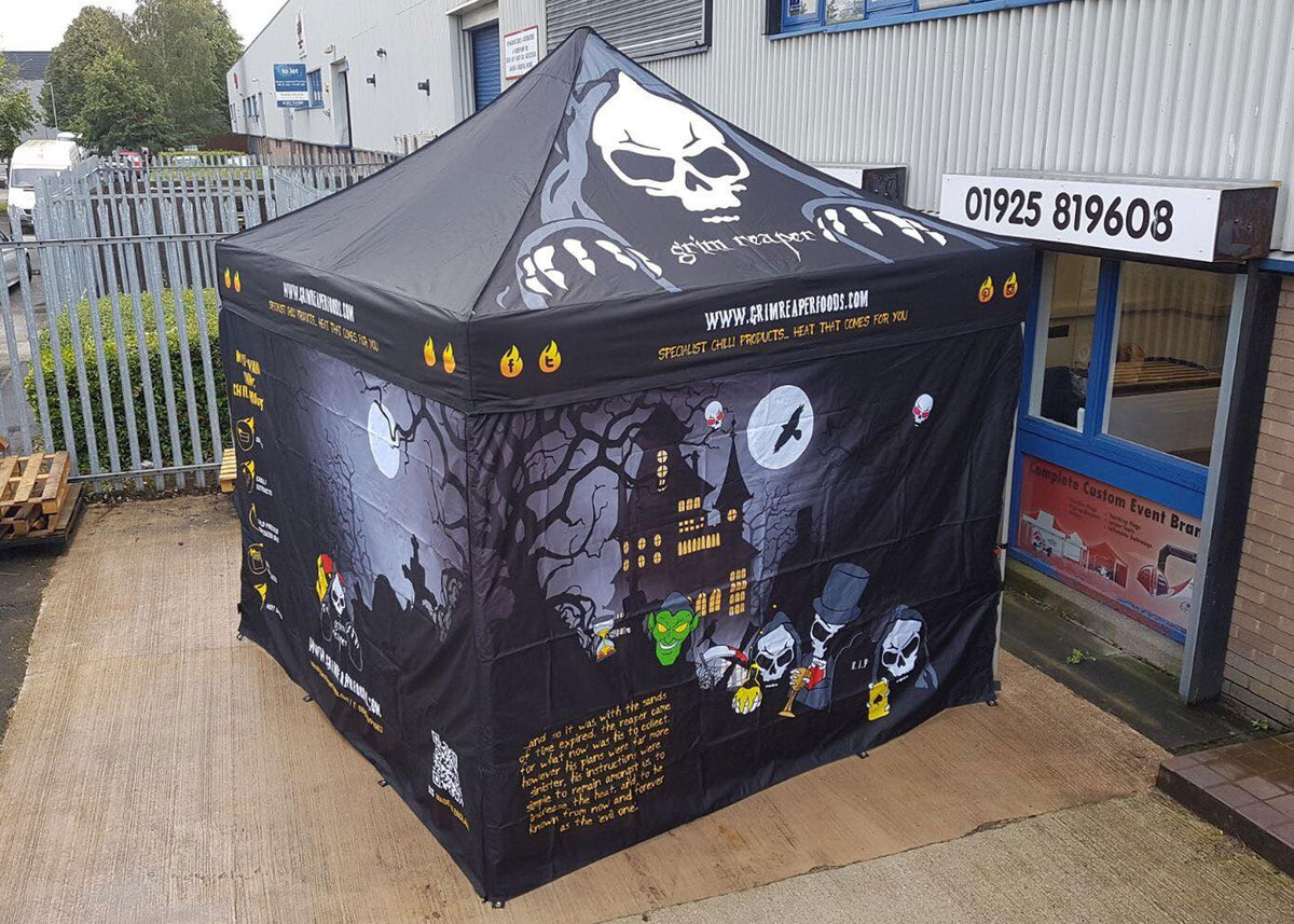 halloween gazebos printed by surf & turf uk