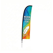 Clearance: Printed Medium Feather Flag (Single Sided)
