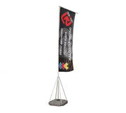 Giant 5m Custom Outdoor Flags With Base