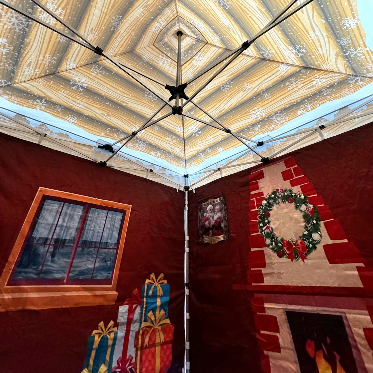 3m x 3m Santas Grotto - Pop Up Gazebo