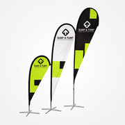 Eco-Friendly Custom Printed Teardrop Flags