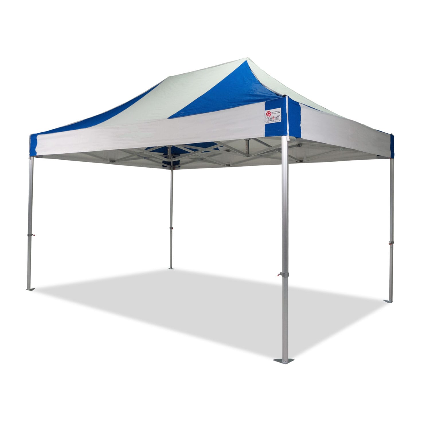 4.5M-X-3M-CANOPRO-ELITE-WHITE-&-BRIGHT-BLUE-NO-WALLS