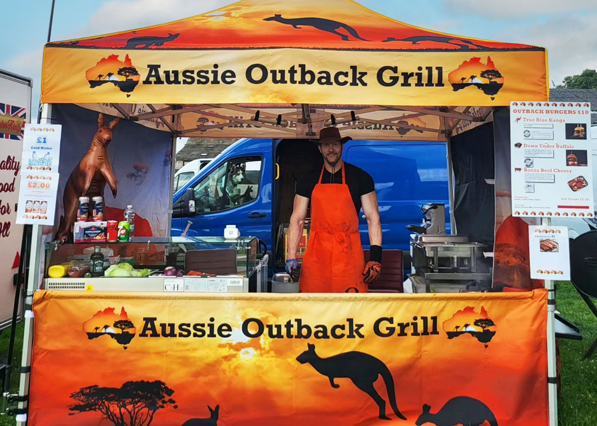 aussie outback grill printed gazebo