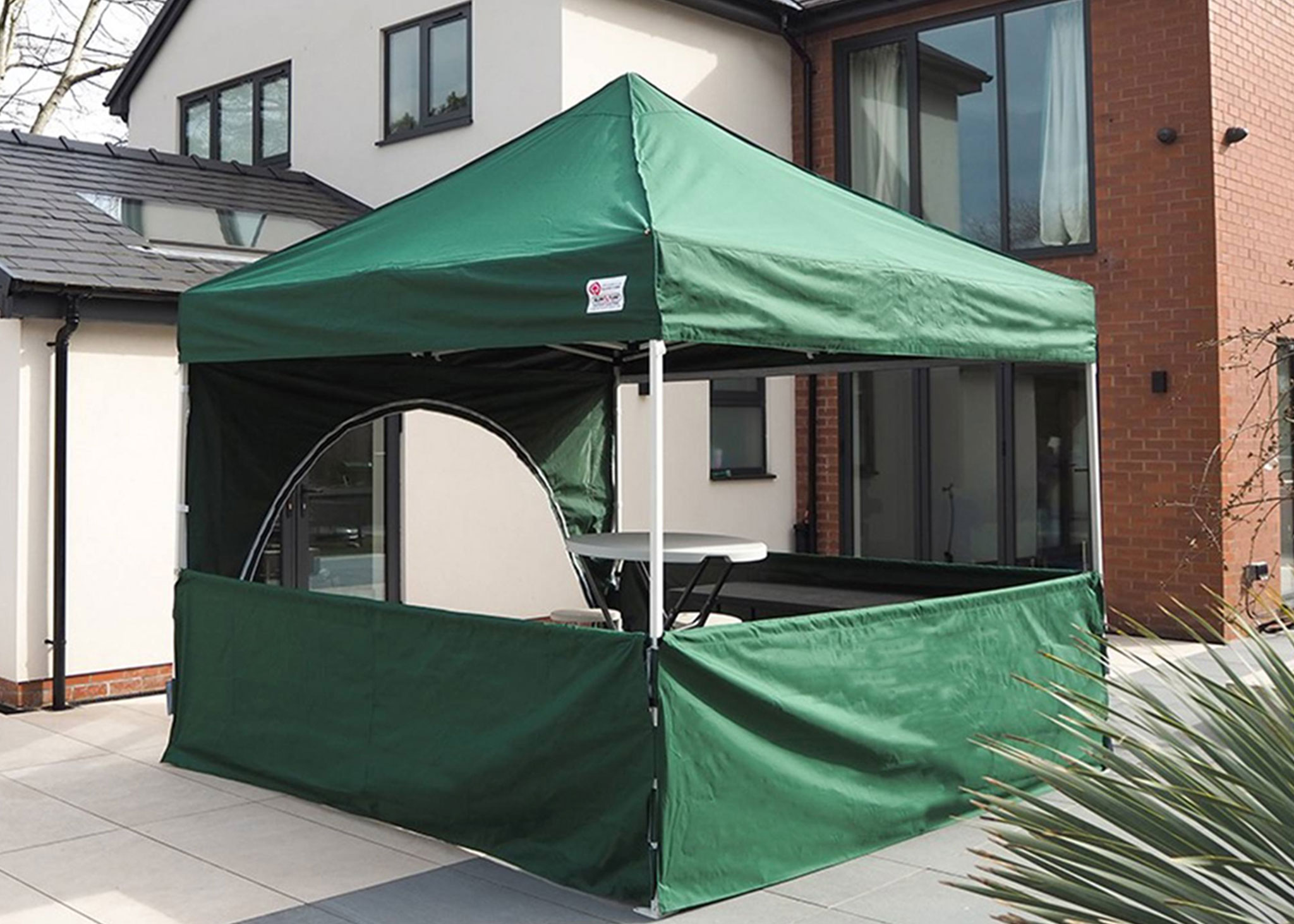green 3x3m garden gazebo