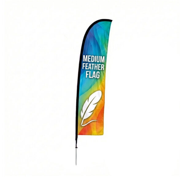 Clearance: Printed Medium Feather Flag (Single Sided)