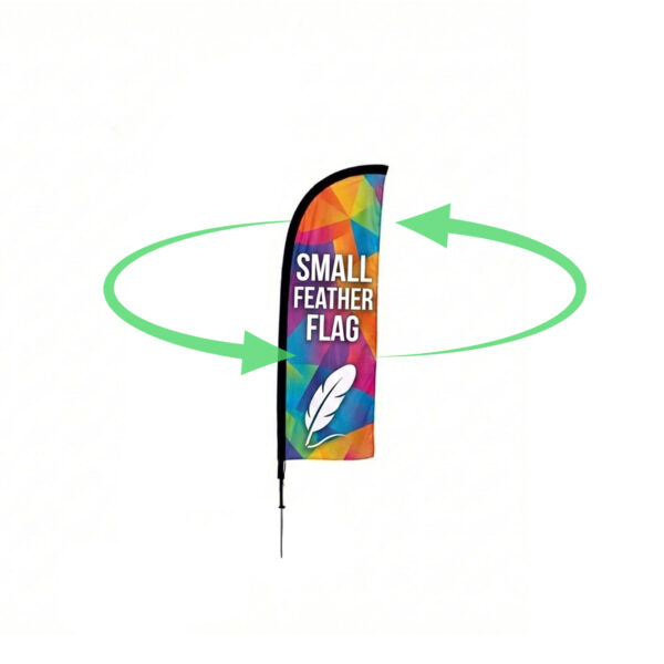 Clearance: Printed Small Feather Flag (Double Sided)
