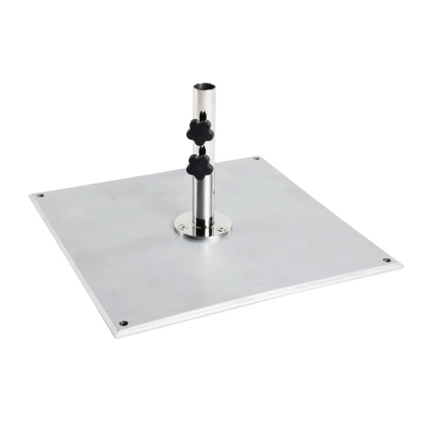 Galvanised steel parasol base