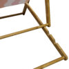 Close-up of the 3-position adjustable frame mechanism on the Giant Deckchair, demonstrating safety and comfort settings.