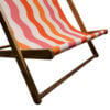Detail shot of the premium 370g polyester fabric on the Giant Deckchair, showing water-resistant and fire-retardant texture.